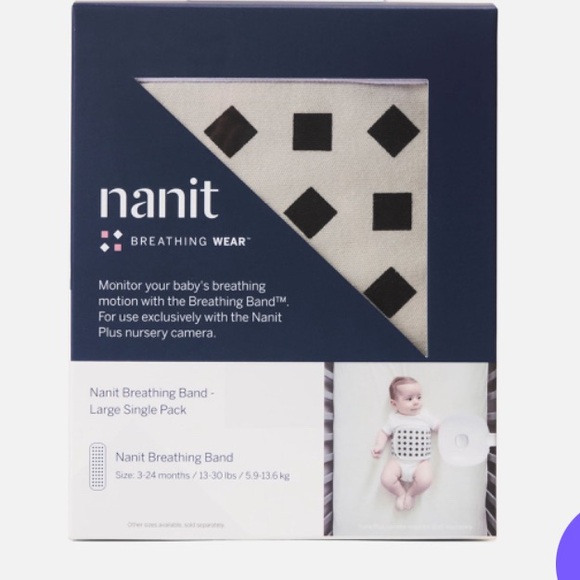 Nanit breathing band large 12-24 months pebble brand new, in box, never opened - Picture 1 of 4